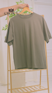 Crown B1T1 Mens Premium Oversized Round Neck Plain Tshirt tshirts for men