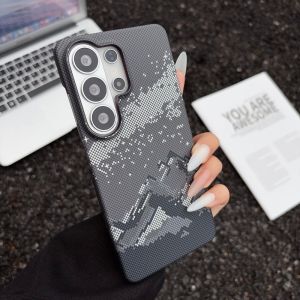 Magnetic Mountain Pattern Phone Case For Samsung Galaxy S26 S25 Plus Ultra S26 Plus For Magsafe Wireless Charge Shockproof Cover