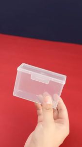 Poker Card Box Plastic Playing Cards Container Box Transparent Stickers Korea Idol Card Holder For Placing Card
