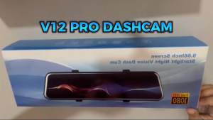 AIKA V12 Pro 2 Camera Dashcam 10" Full Touchscreen with Voice Recording
