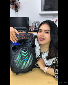 Advance S80 Speaker Bluetooth Karaoke Wireless Portable Super Bass Aktif BONUS Mic Kabel FREE ONGKIR