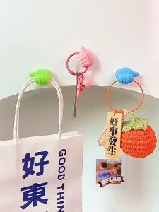 1pc Multipurpose Cable Clip Key Holder Thumb Hooks Wire Cables Organizer Wall Hooks Hanger Strong Wall Storage Holder