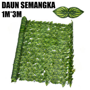 DAUN RAMBAT DINDING Daun Semangka 100X300 CM - DAUN VERTICAL GARDEN SINTETIS TERMURAH/ Daun Semangka Daun Hias Ornamen Dekorasi Rumah Pagar Dinding Roll Daun Rambat Import Termurah Artificial Rumput Palsu Gulungan