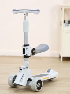 Xe Trượt Scooter Thiết Kế Thông Minh Chống Lật Cân Bằng Tay Lái Trọng Lực Và Điều Chỉnh Chiều Cao Cho Bé Có Nhạc Và Đèn