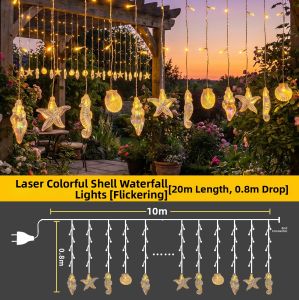 ANQIYUE | Solar Powered Waterproof RGB String Lights