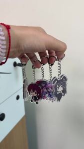 Bandai | Anime Villainess Cấp 99 Acrylic Móc Khóa 55MM Dễ Thương Ẩn Boss Quỷ Chúa Chủ Đề Quà Tặng Cho Người Hâm Mộ ACG Phụ Kiện Trang Trí