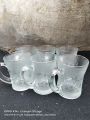 cangkir kopi mewah (6pcs) gelas kaca/gelas kopi bahan kaca. 