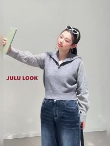 Áo Knit Sọc Màu Đen Kích Cỡ Lớn