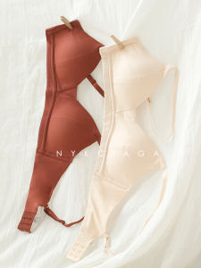 80S Fine Soft Tencel Modal Nude Feel French Triangle Cup without Steel Ring Small Breast Bra Girls Underwear Not Empty Cup