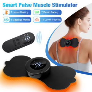 6 Modes 19 Levels Massager Pad for Neck&Back Muscle Wireless Heating Pad Body Arm Trainer Abdominal Fitness Slimming Massager