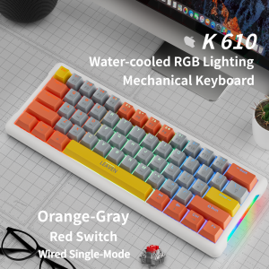 NexusClick 60% Compact Esports Mechanical Gaming Keyboard61 Keys Red SwitchHot Swappable RGB Backlit Portable Keyboard for PC
