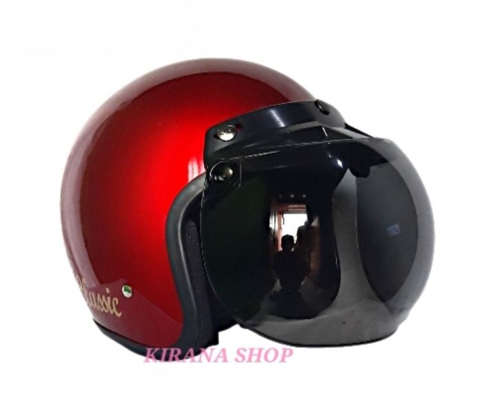 Kaca Helm | Kaca Helm Bogo | Kaca Helm Retro Cembung | Lazada Indonesia