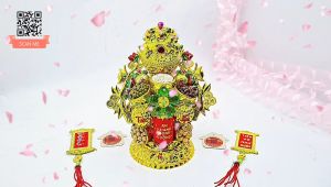 Tháp tỏi ông Địa thỏi vàng kỳ lân phú quý - TỎI CÁT TƯỜNG