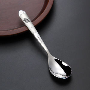 Elegant 316 Stainless Steel Spoon Cute Small Children Eating Creative Soup Spoon High Value Home Use Dinner Spoon