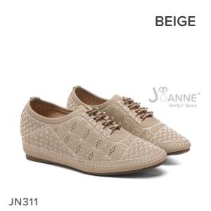 JOANNE Wedges Loafers Shoes Sepatu Wanita #JN311