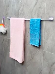 Self-Adhesive Curtain Rod Holder Curtain Rod Holder Transparent Curtain Rod Hook Holder Holder Adjustable Mounting Rod Holder for Kitchen Bathroom