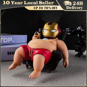 The Avengers Iron Man Fat Boy Action Figure The Original Sofa Donut Model Ornament Collection Desktop Display Gift Toy