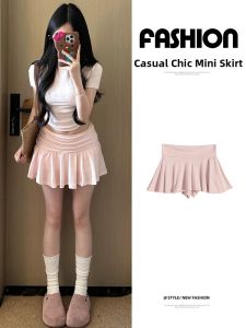 LANMENGYA | Anti-Exposure High Waist A-Line Tennis Skirt