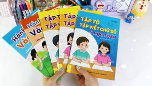 Sách - Combo 5 cuốn Tập tô tập viết chữ số và học Toán Hành trang vào lớp 1(Lê Mai) - ndbooks
