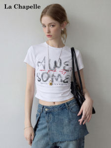 La Chapelle | Letter Print Womens T-shirt
