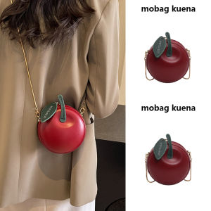Mini Red  Crossbody Bag for Women Fashionable Trendy Small Pouch Soft PU Leather Youthful Daily Use Single Shoulder Bag