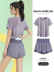 BAISILING | Quick-Drying Lightweight Breathable Exercise Set with Back Pocket For Phone