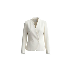 Commuting Professional Elegance V-Neck Flower Bud Short Jacket