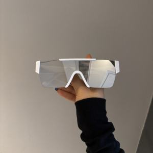 K-style Fashion Large Rim Mercury Color Integrated Sunglasses Men and Women Outdoor Sport Climbing Sun Glasses UV Protection