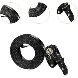 Strong 3/5M Ratchet Lashing Straps Polyester Webbing Secures Heavy Loads During Shipping for Moving Logistics