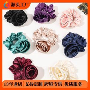 Rose Floral Hair Ties Accessories Small Fragrance Style Elastic Hair Bands Head Ropes High-End Feeling Hair Ornaments