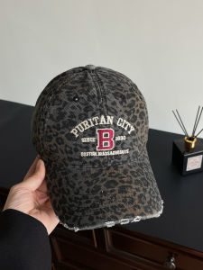 XUELINLU | Leopard Vintage B Letter Baseball Cap Fashion Small Face