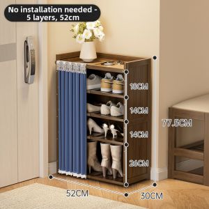Dust-Proof Multi-Level Shoe Rack Space Saving