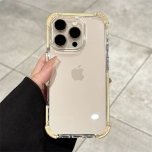 16Promax Silicone Case Full Cover Transparent Protective Shell Womens Style Anti-Fall Shockproof Clear Protection