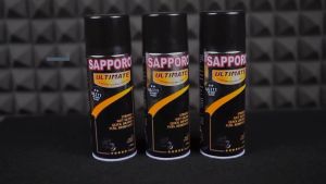 Pilox Sapporo Ultimate ZX Grey Black UL111 Cat Semprot Hitam Pilok Metal Plastik Aerosol Spray