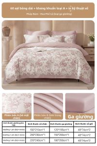 Mercury | Bộ Đồ Chăn Ga Gối Bốn Món Cotton Sợi A Thoáng Mát