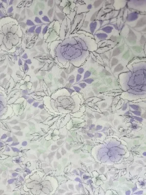 Vải thun cotton hoa hoa văn màu sắc trang nhã thấm hút tốt phù hợp may cho trẻ em đồ bộ mặc nhà