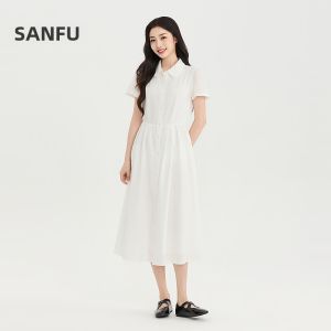 SANFU | Waiseted A-Line Dress For Women