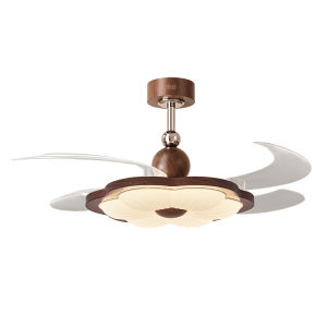 HUIPU | Hidden Design Wooden Feel Room Fan Light