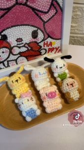 Móc khoá len Sanrio Family || Pompompurin cinnamoroll hello kitty cat pig pochacco