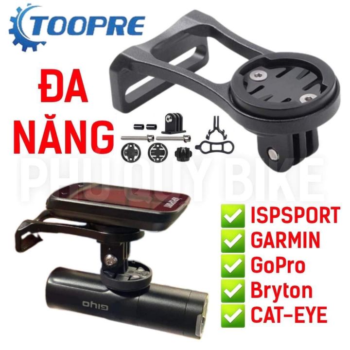 Pát Đồng Hồ Xe Đạp Đa Năng Gắn Đèn & Đồng Hồ Tốc Độ Gắn Pô Tăng Xe Đạp ...