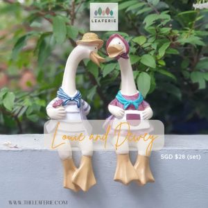 The Leaferie Louie Dewey set garden decoration . flowerpots . flower pot . plant pots . planter . planters