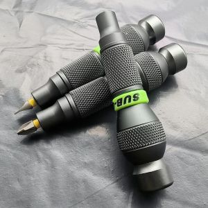 deli | Precision Aluminum Alloy Handle for Shank 1/4" Bits Comfortable Mini ScrewDriver 6.35mm Holder Repair Open Tools Professional