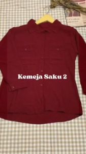 KEMEJA CRINKLE AIRFLOW / KEMEJA CRINKLE SAKU 2 / KEMEJA CRINKLE WANITA TERLARIS / DJAYA STORE