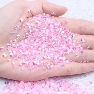 Resin Rhinestones Flat Bottom round Shape Simulated Austrian Crystal 14 Facet Mobile Phone Beauty DIY Nail Art Stickers