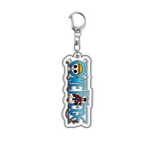 Bandai | One Piece Anime Acrylic Keychain Luffy Chopper Zoro Sanji Pendant Backpack Charm Accessory Gift