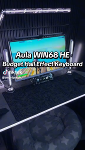 PC LOGIC | AULA WIN60 HE BLACK MAGNETIC SWITCH KB RGB FULL KEY HOT PLUG CUSTOMIZED MECHANICAL KB