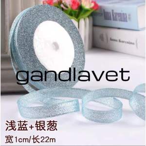 [25 yards] 1cm/10mm Chrome Shining Glitter Ribbon Metalic reben Gift Wrapping DIY Craft Decorate