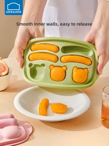 Baby Food Silicone Steaming Tool Lock N Lock Sausage Baby Food Steamer Cake Mold Baking Tools Korean Style Cartoon Elements