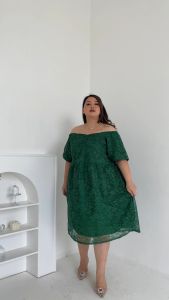 Natali Dress Brukatjumbo Oversize Bigsize Dress Natal Terbaru