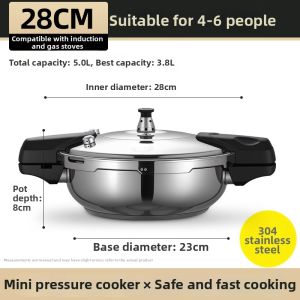 BAICHANG | Household Mini Small Explosion-proof Pressure Cooker